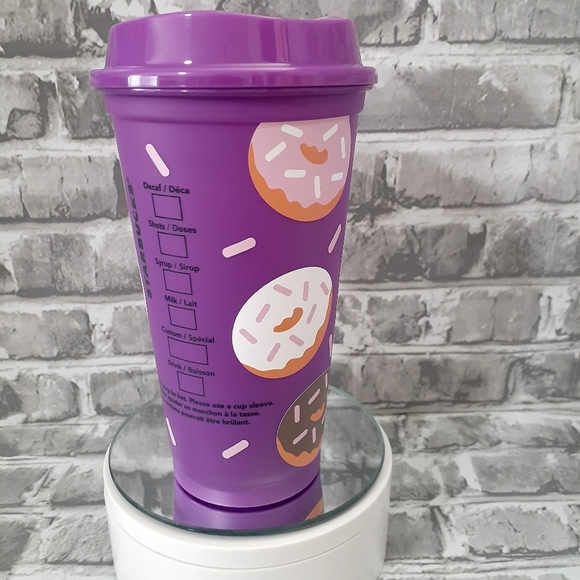 Donut Worry Be Happy SB Reusable Hot Cup - Picture 5 of 6